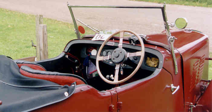 Crossley 10 tourer interior