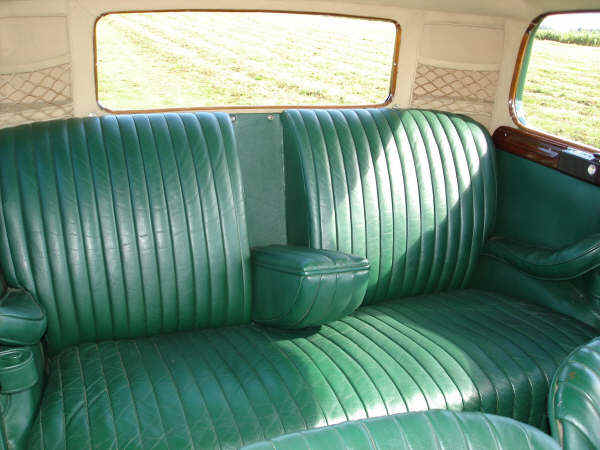 Crossley Golden rear seat