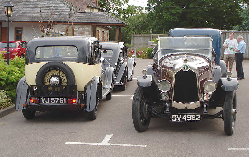 Crossley cars at the 2011 UK national rally