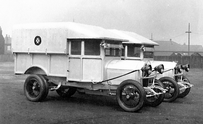 The Crossley expedition trucks
