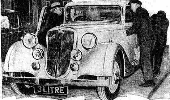 Crossley 3 litre Saloon - Beauvais body