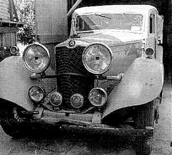 Crossley 3 litre  Sports SWaloon -  front