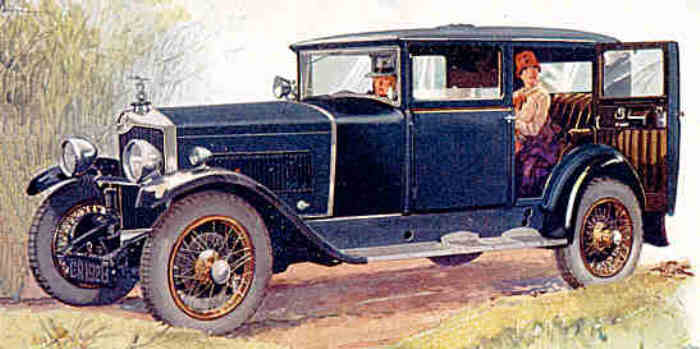 Crossley super six fabric saloon