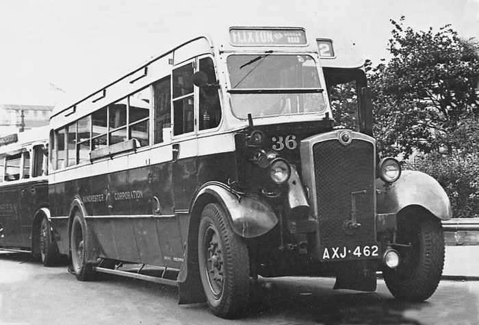 Crossley Mancunian single deck bus