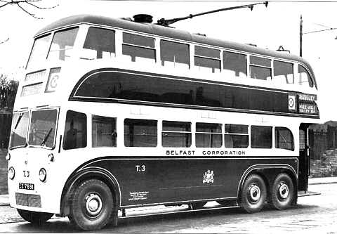 Crossley TDD6 trolley bus