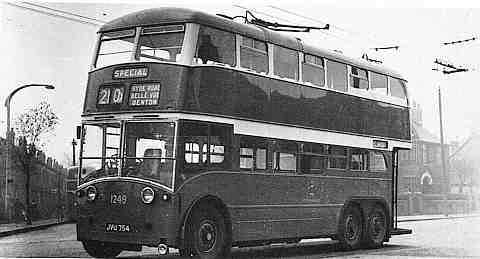 Crossley Dominion Trolley Bus