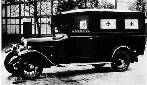 Crossley Type J ambulance
