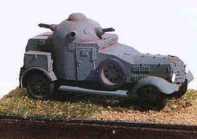 SMA model of Crossley armoured car