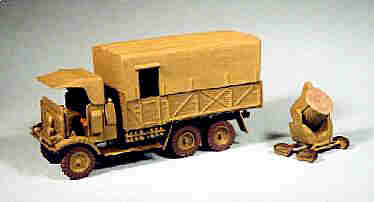 Trux model of Crossley IGL8 searchlight truck